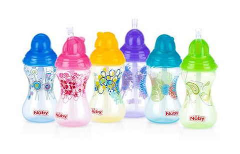 Nuby HK Designer Series No-Spill Clik-it Flip-it 300 ml