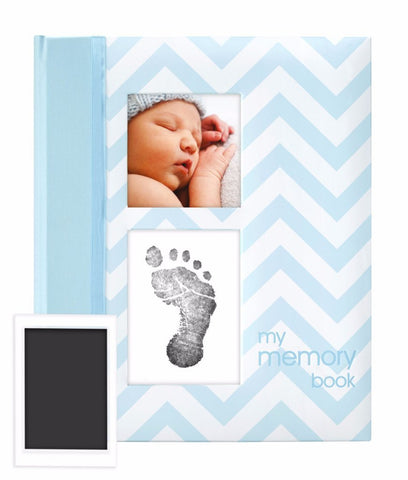 嬰兒相框Pearhead香港限定優惠 寶寶掌印回憶錄 - 藍色