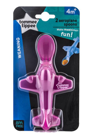 Tommee Tippee 香港 飛機湯匙-粉紅色 Aeroplane Spoon Pink