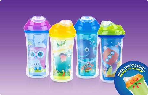 Nuby No-spill‰ã¢ Insulated Clik-it‰ã¢Cup 270ml - BabyPark HK